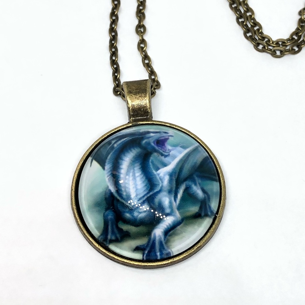 🔘5 For 25$ Handmade Dragon Cabochon - Picture 2 of 3